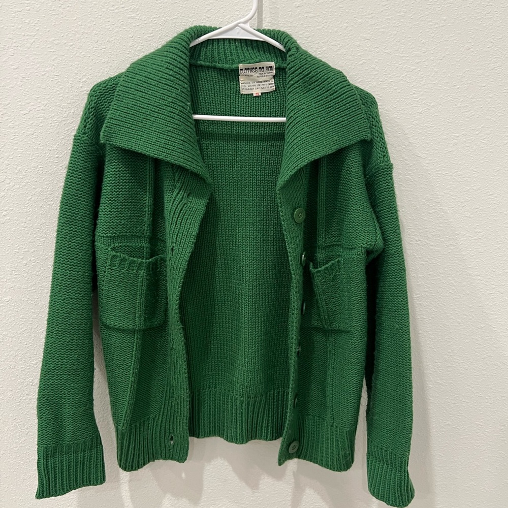 Vintage Green Women's Cardigan
